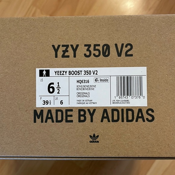 Adidas Yeezy Boost 350 V2 “Bone” HQ6316 - Picture 11 of 13